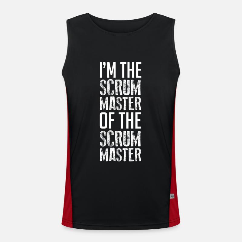 Scrum Master Software Docker Geek Agile Men's Functional Contrast Tank Top 