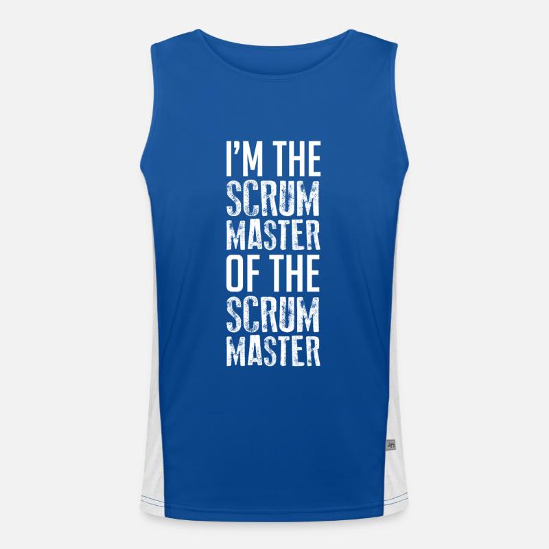 Scrum Master Software Docker Geek Agile Men's Functional Contrast Tank Top 