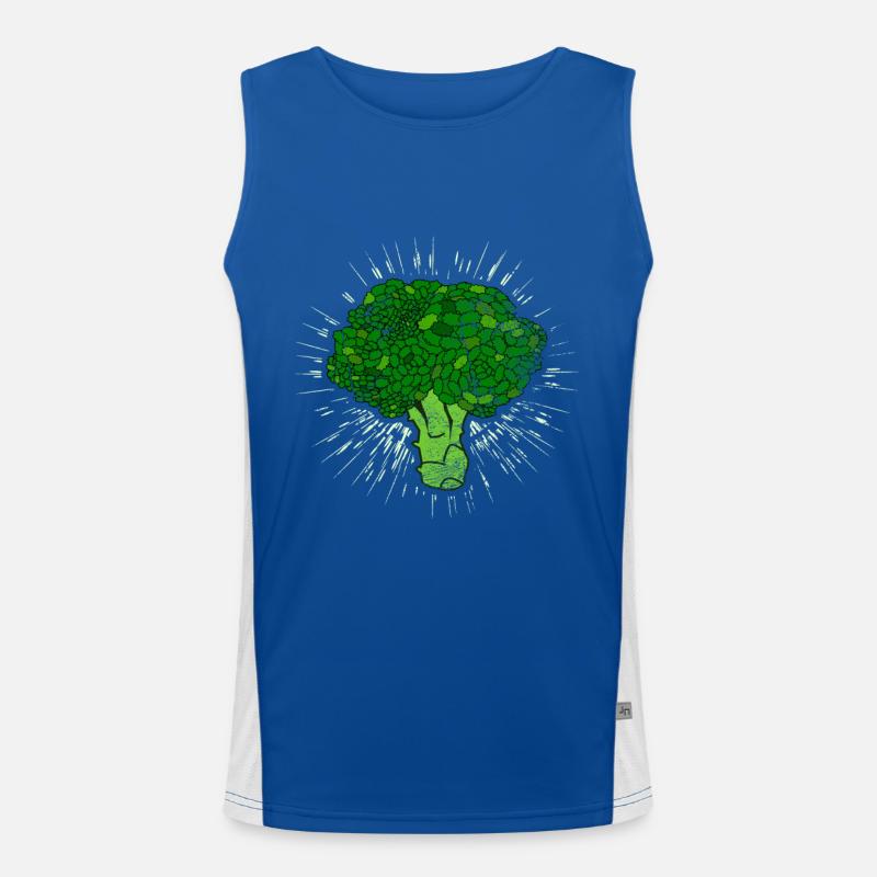 Brocoli brocoli Légumes Débardeur respirant contrasté Homme 