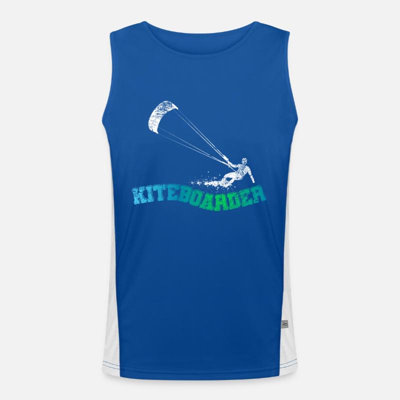 Kiteboard Board Kitesurfing Men's Functional Contrast Tank Top 