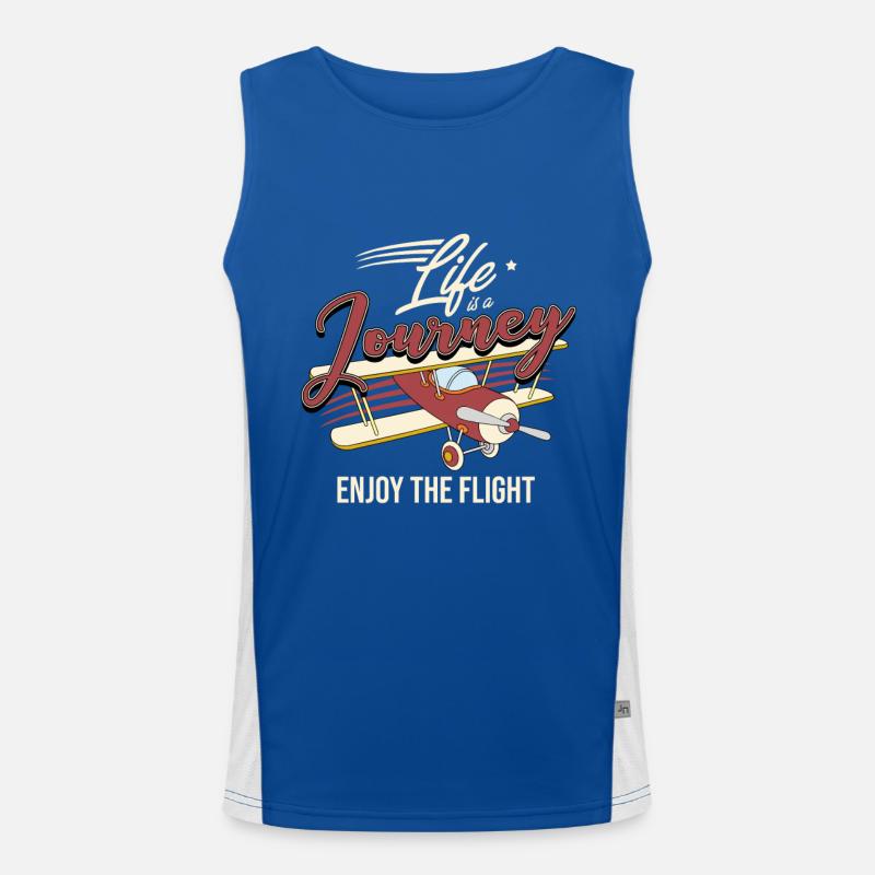 Flugzeug Funktionelles Kontrast-Tank Top für Männer 