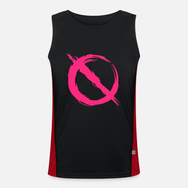 Prohibition prohibited Men's Functional Contrast Tank Top 