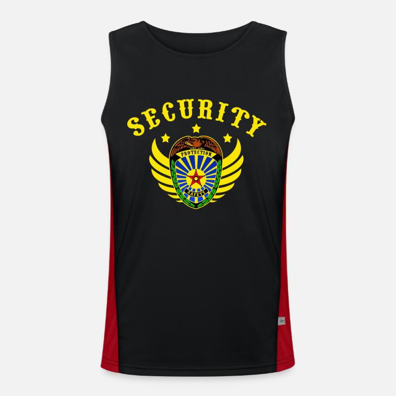 Security Funktionelles Kontrast-Tank Top für Männer 