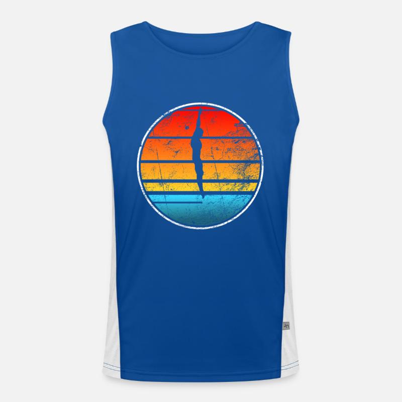 Wasserspringen Eintauchen Funktionelles Kontrast-Tank Top für Männer 