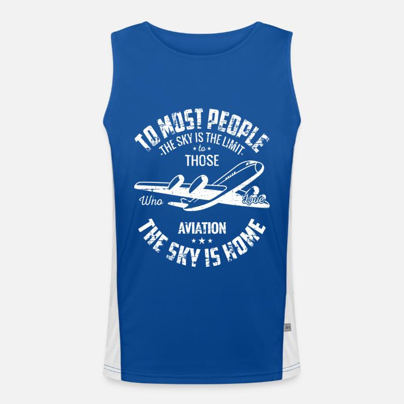 pilot Men's Functional Contrast Tank Top 