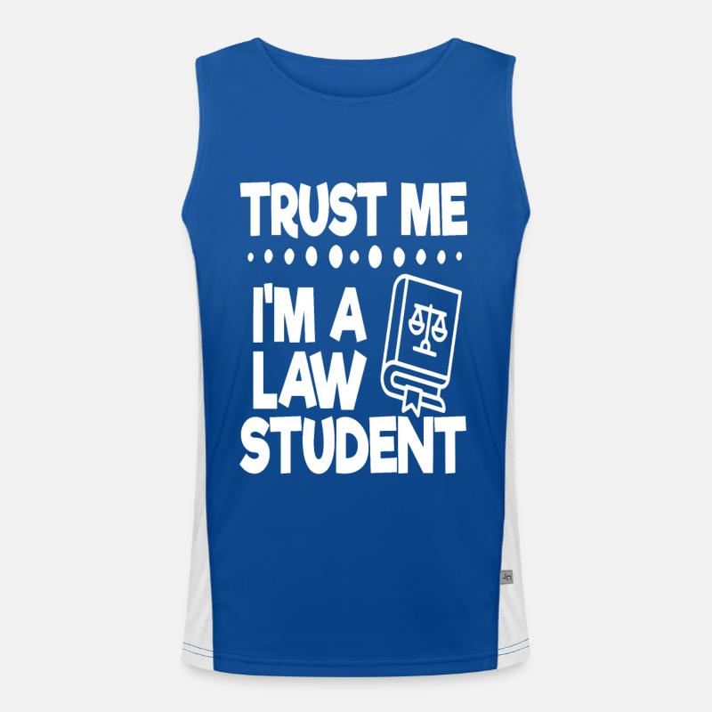 Jura Student Geschenk Funktionelles Kontrast-Tank Top für Männer 