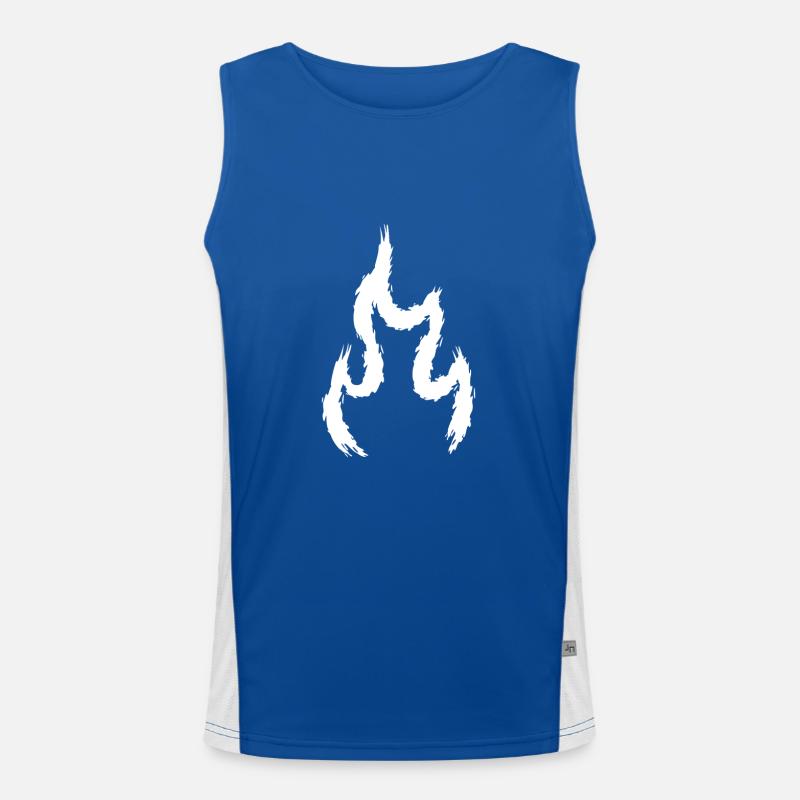 Fire symbol gift Men's Functional Contrast Tank Top 