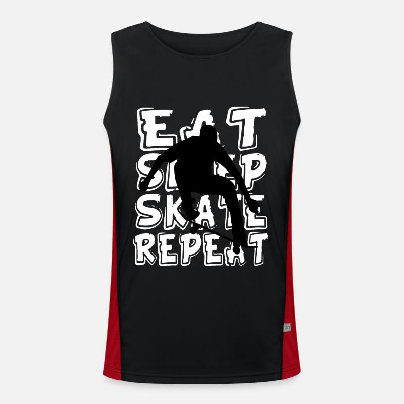 Skateboard Kinder Funktionelles Kontrast-Tank Top für Männer 