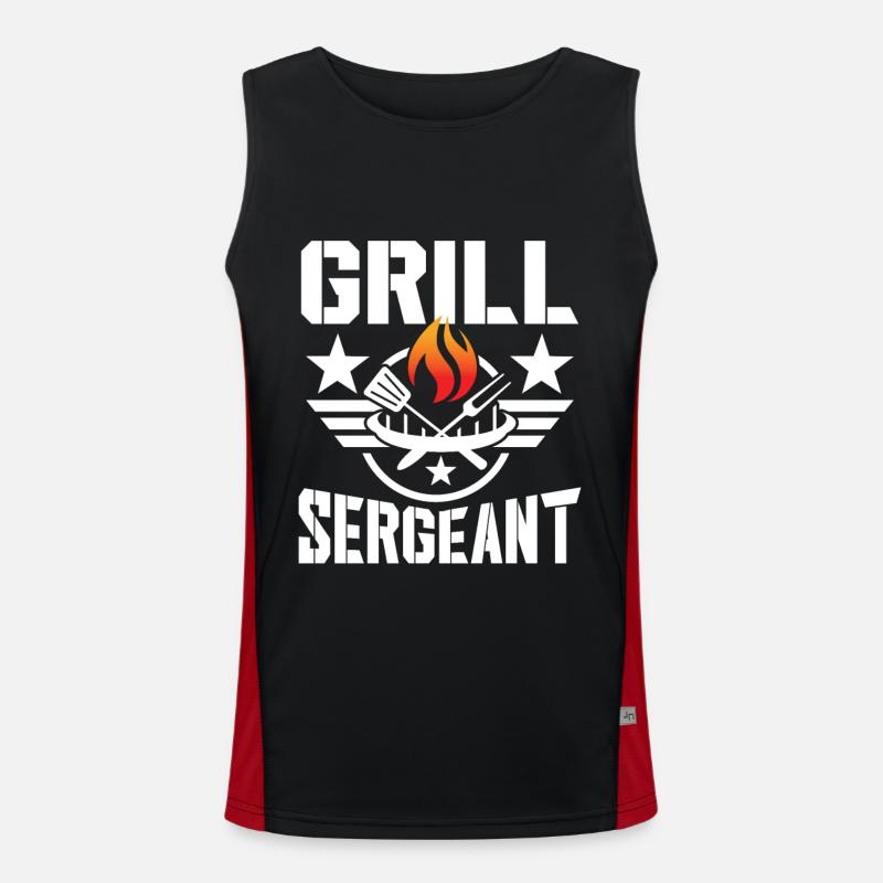 Grill sergeant Men's Functional Contrast Tank Top 