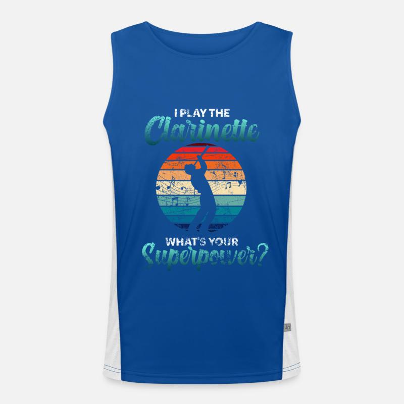 Clarinette rétro Débardeur respirant contrasté Homme 