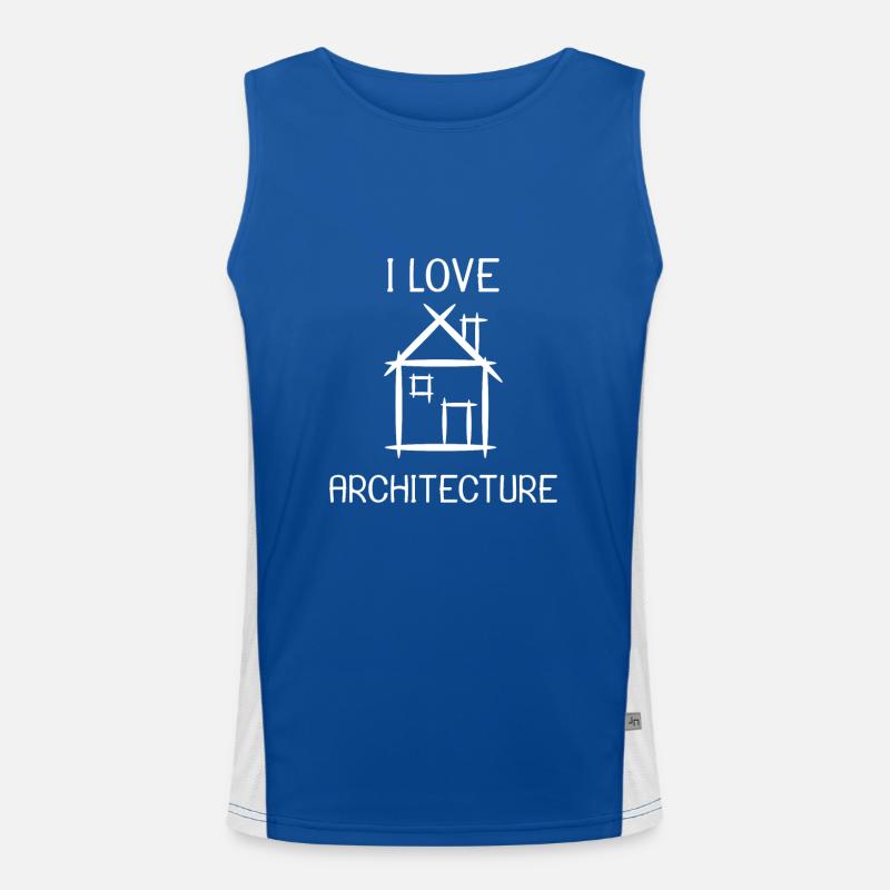 J'adore le cadeau d'architecture Débardeur respirant contrasté Homme 