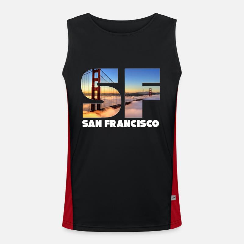 San Francisco Débardeur respirant contrasté Homme 