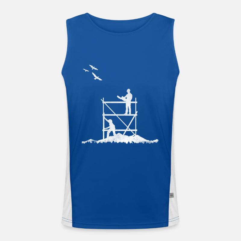Scaffolding scaffolding profession Men's Functional Contrast Tank Top 