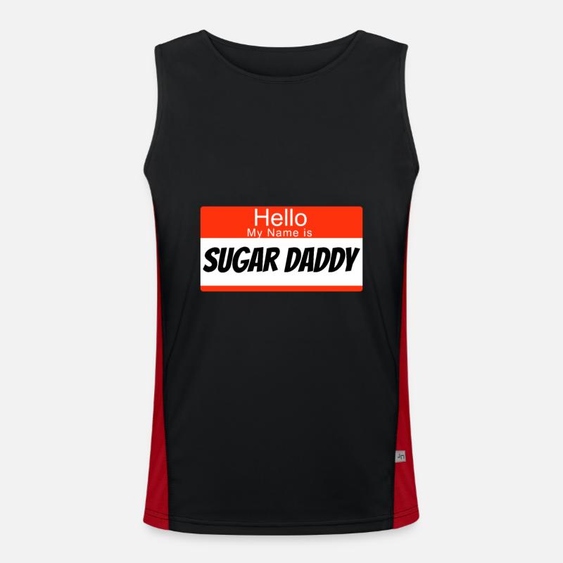 Bonjour mon nom est Sugar Daddy Débardeur respirant contrasté Homme 