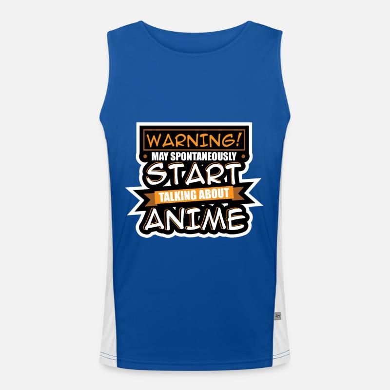 Anime Serien Funktionelles Kontrast-Tank Top für Männer 