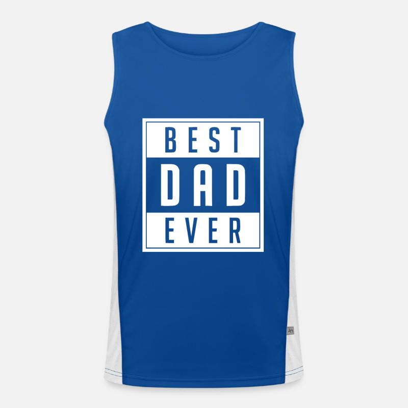 Bester Papa Funktionelles Kontrast-Tank Top für Männer 