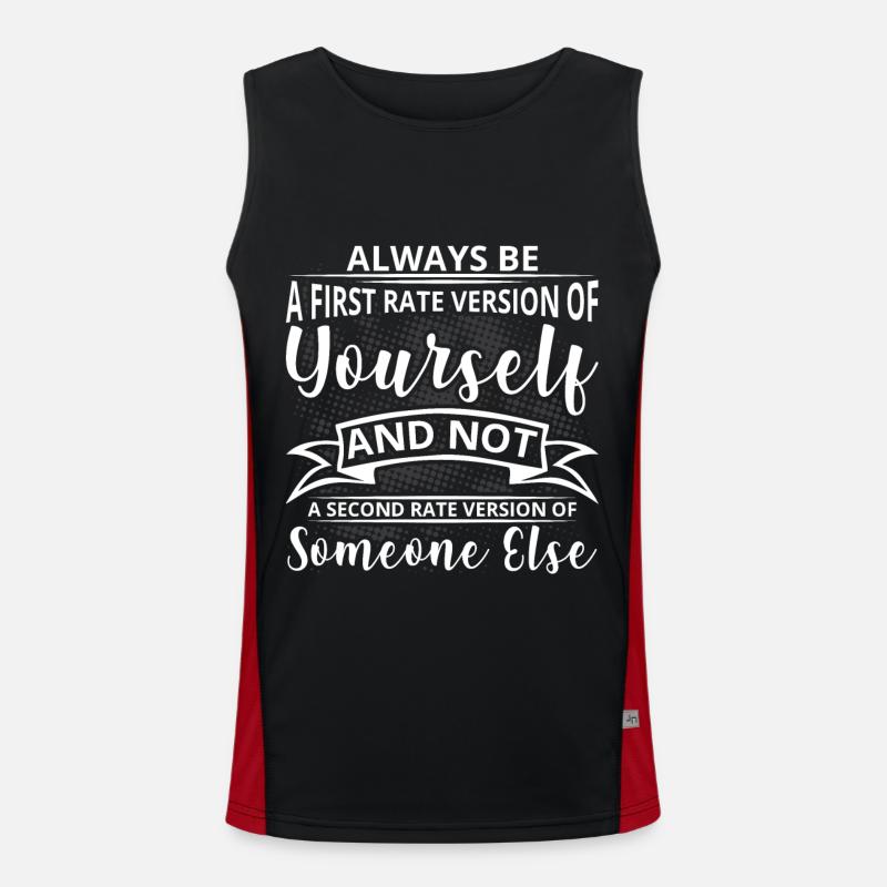 Funny sayings Men's Functional Contrast Tank Top 