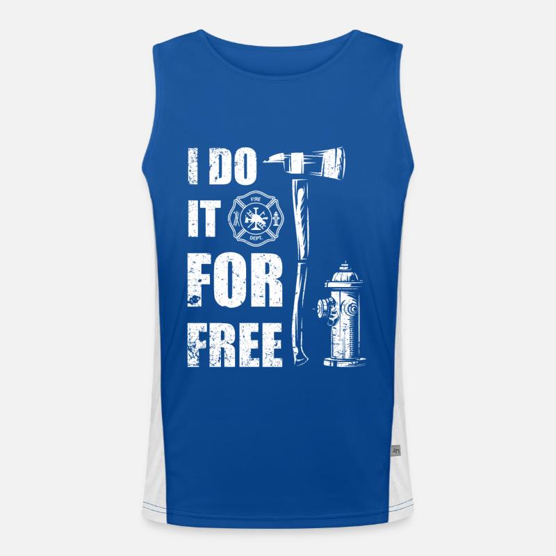 Fire Brigade - Voluntary Fire Brigade Men's Functional Contrast Tank Top 