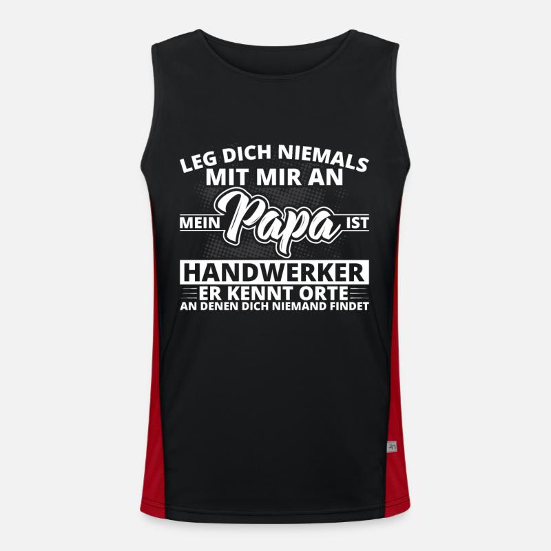 Handwerker Geschenke - Handwerker Funktionelles Kontrast-Tank Top für Männer 