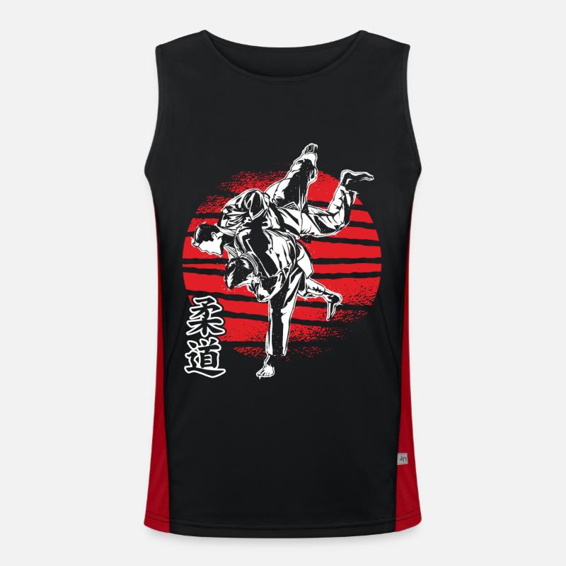Karate karate suit karate fighter karate kids Men's Functional Contrast Tank Top 