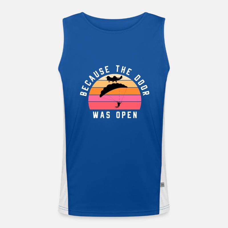 Fallschirm Fallschirmspringer Fallschirmjäger Funktionelles Kontrast-Tank Top für Männer 