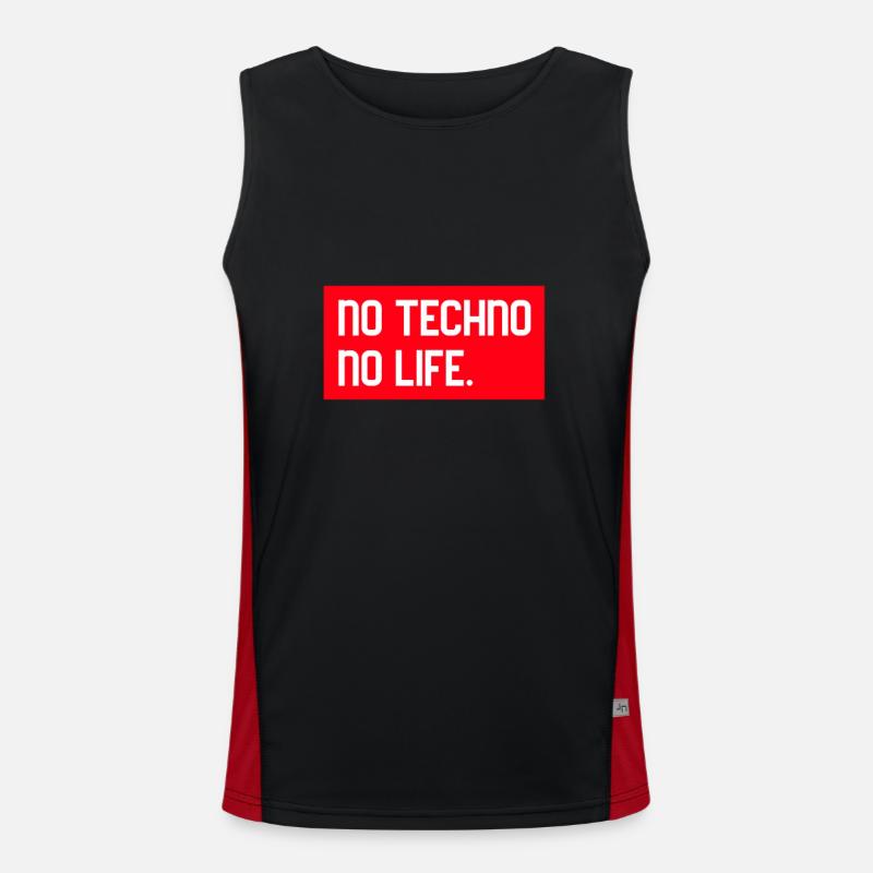 Techno Techno Festival Deep techno techno musik Funktionelles Kontrast-Tank Top für Männer 