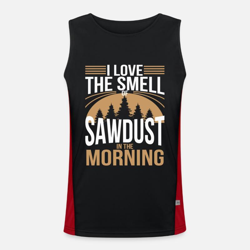 Waldarbeiter waldarbeiter Geschenke Holzfäller Funktionelles Kontrast-Tank Top für Männer 