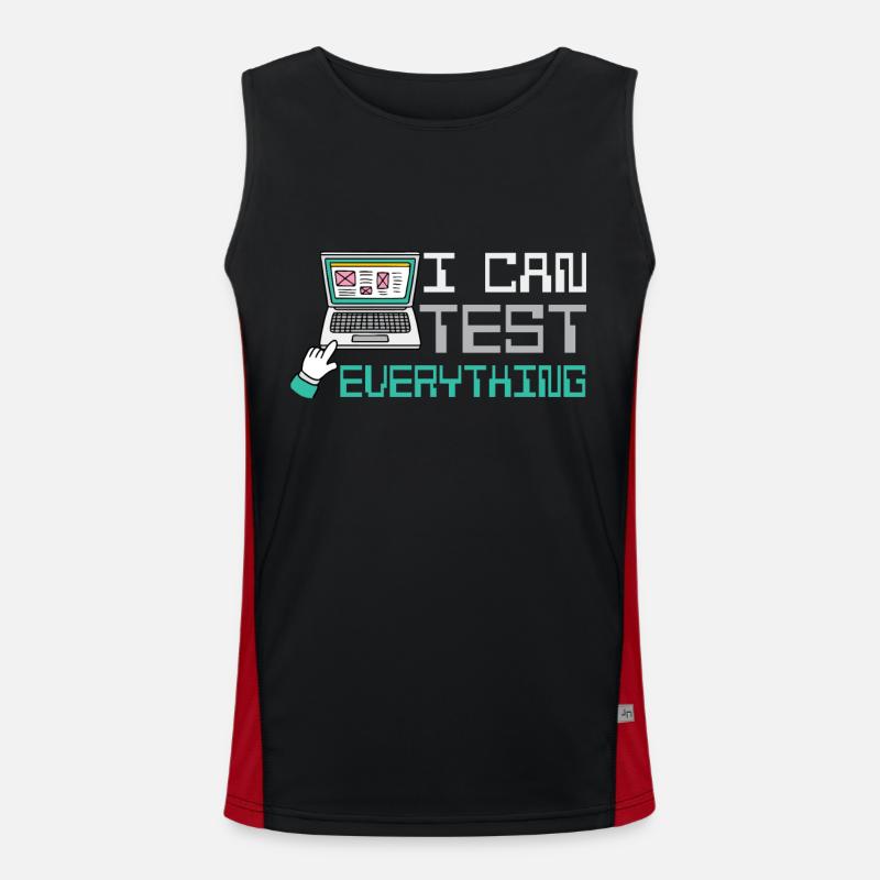 I can test everything Men's Functional Contrast Tank Top 