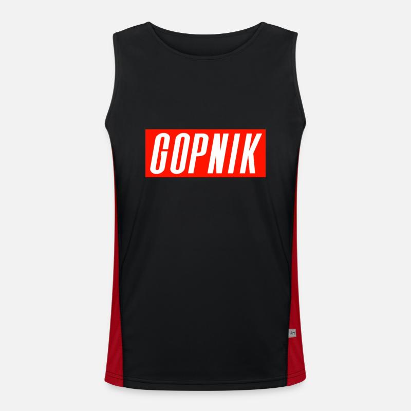 Gopnik Funktionelles Kontrast-Tank Top für Männer 