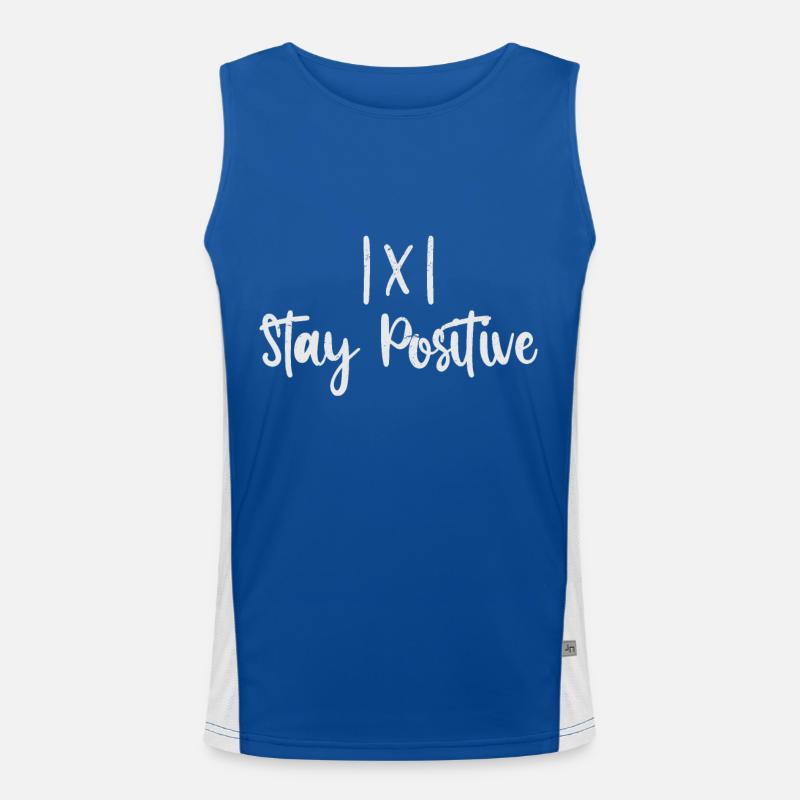 1 X 1 Rester positif Débardeur respirant contrasté Homme 