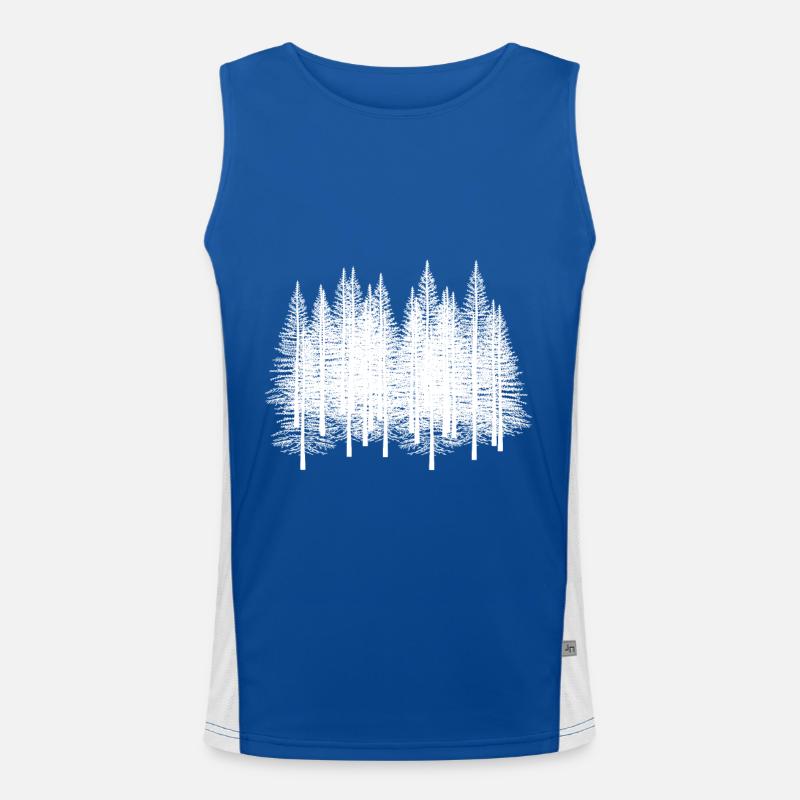 Forest Forests Forest Forest Gift Idea Camping Men's Functional Contrast Tank Top 