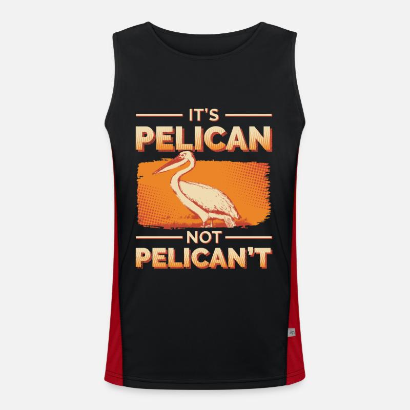 Pelican saying Men's Functional Contrast Tank Top 