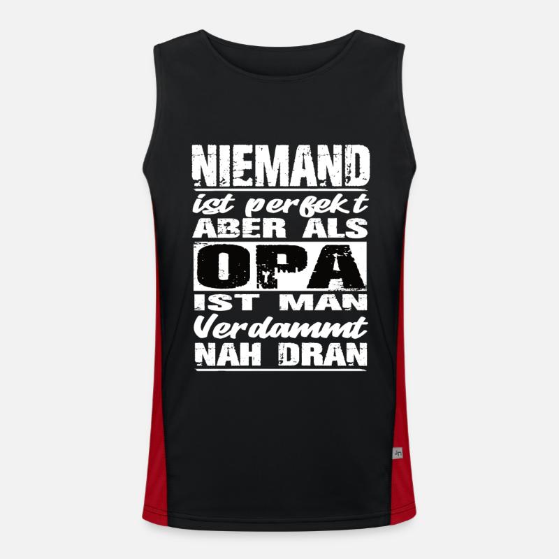 Opa Ops Geburtstag Opa geschenke Bester Opa Enkel Funktionelles Kontrast-Tank Top für Männer 