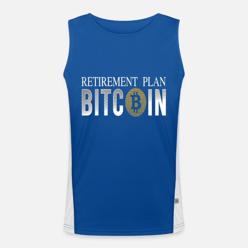 Plan de retraite Bitcoin Débardeur respirant contrasté Homme 