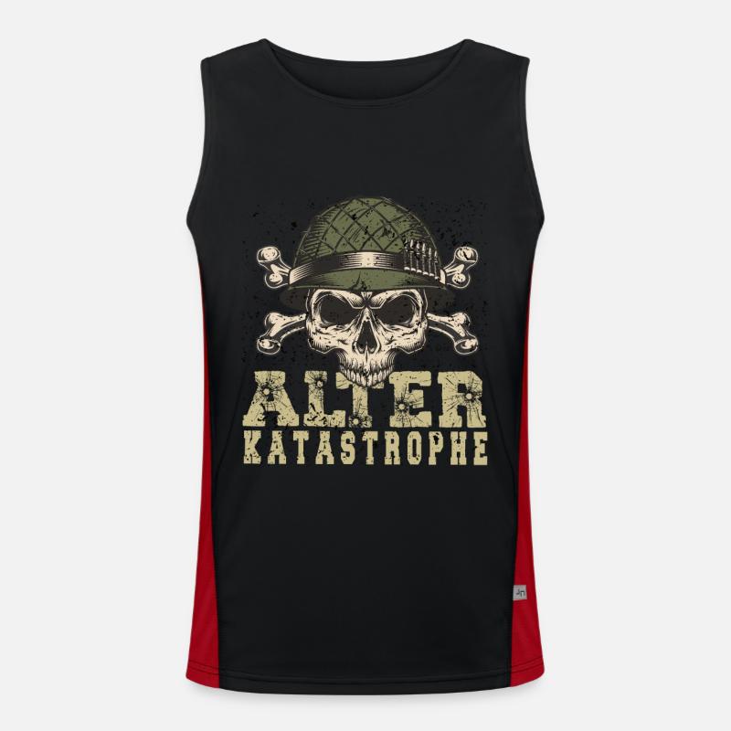 Alter Katastrophe Funktionelles Kontrast-Tank Top für Männer 