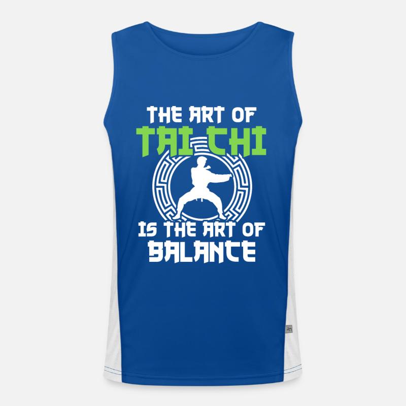 Tai Chi Kampfkunst Funktionelles Kontrast-Tank Top für Männer 