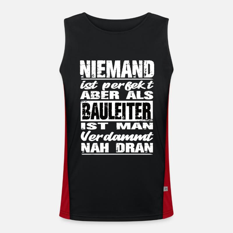 Bauleiter Funktionelles Kontrast-Tank Top für Männer 