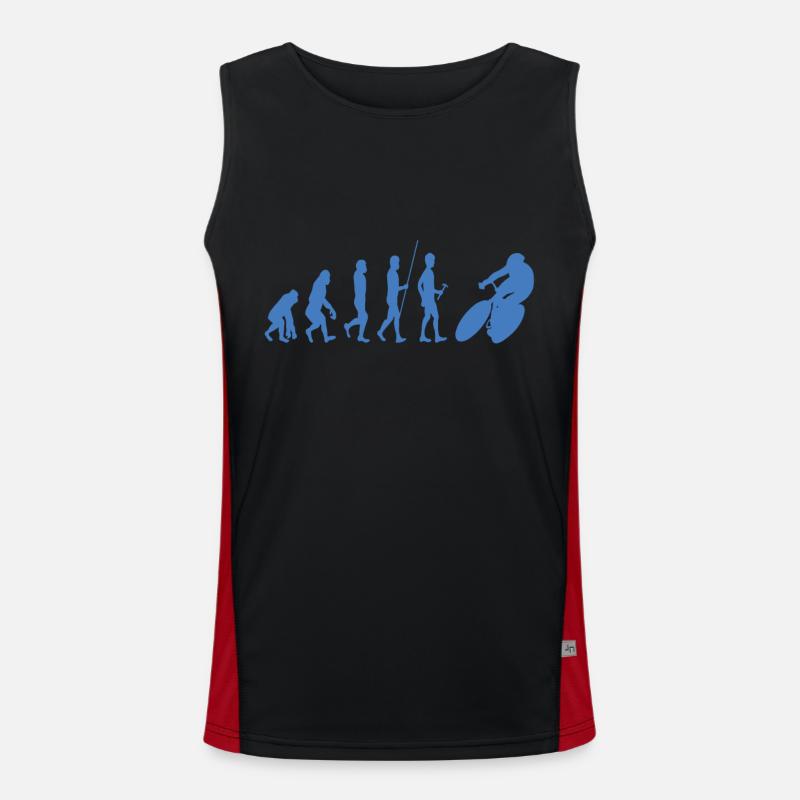 Rennrad Evolution Funktionelles Kontrast-Tank Top für Männer 