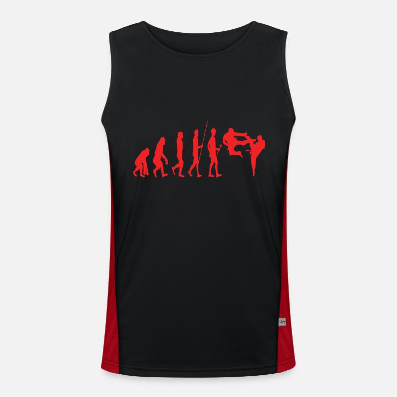 Karate Evolution Funktionelles Kontrast-Tank Top für Männer 