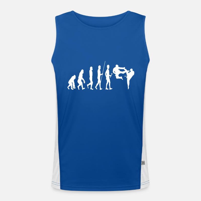 Karate Evolution Funktionelles Kontrast-Tank Top für Männer 