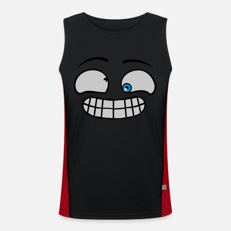 Visage grimace effronté Débardeur respirant contrasté Homme 