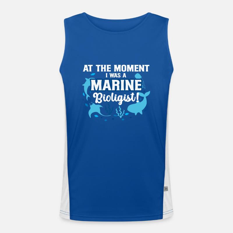 Meeresbiologe Funktionelles Kontrast-Tank Top für Männer 