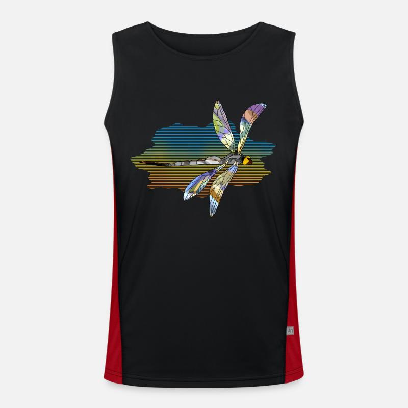 Libelle Funktionelles Kontrast-Tank Top für Männer 