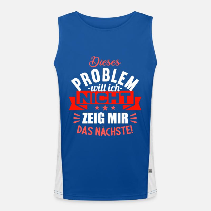 Dieses Problem will ich nicht zeig mir das nächste Funktionelles Kontrast-Tank Top für Männer 