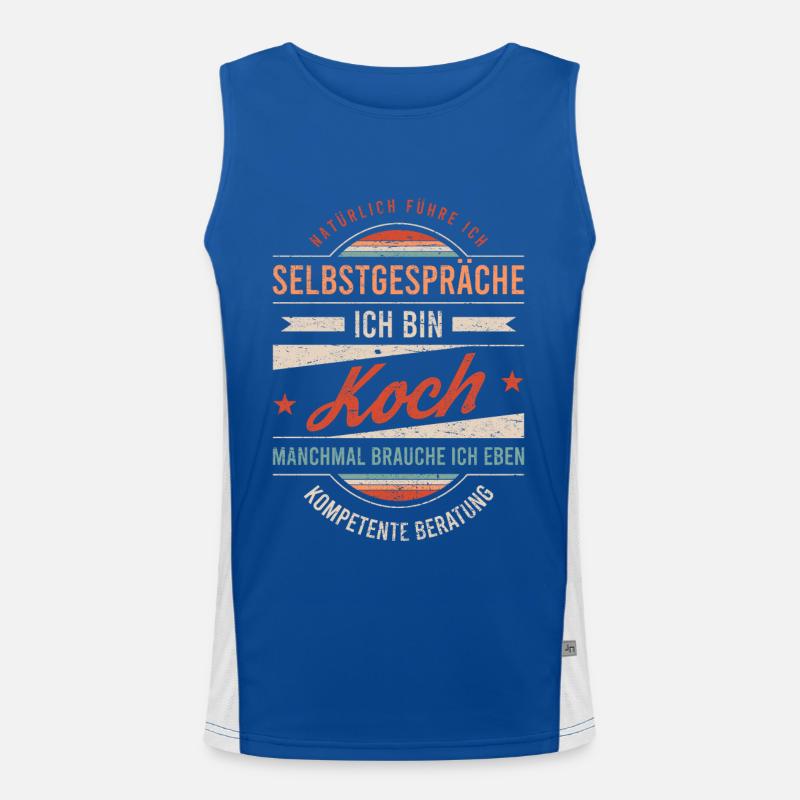 Koch Arbeitskollege Kollege Geschenk Retro Funktionelles Kontrast-Tank Top für Männer 