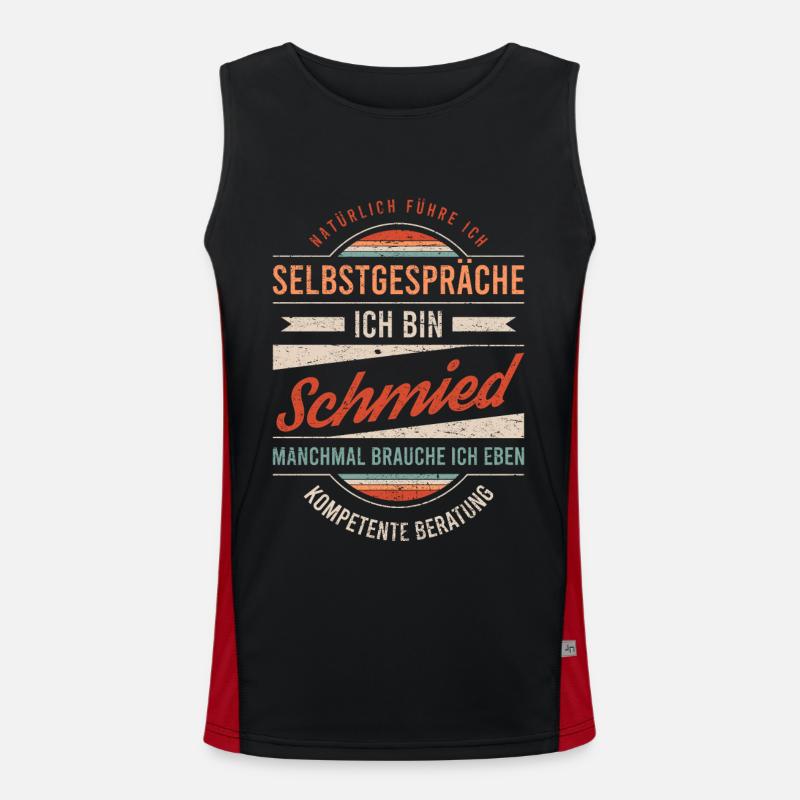 Schmied Arbeitskollege Kollege Geschenk Retro Funktionelles Kontrast-Tank Top für Männer 