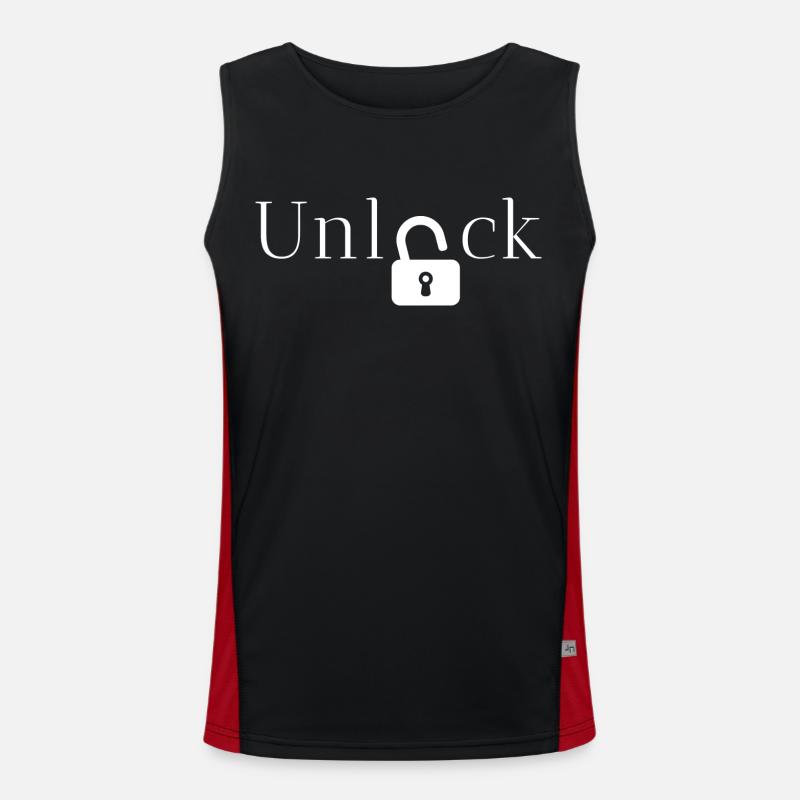 Geschenkidee freischalten Funktionelles Kontrast-Tank Top für Männer 