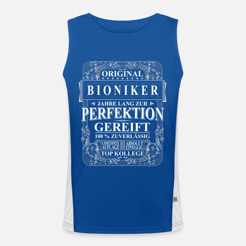 Original Bioniker Kollegen Geschenk Vintage Funktionelles Kontrast-Tank Top für Männer 