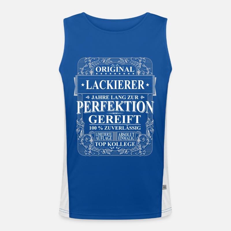 Original Lackierer Kollegen Geschenk Vintage Funktionelles Kontrast-Tank Top für Männer 