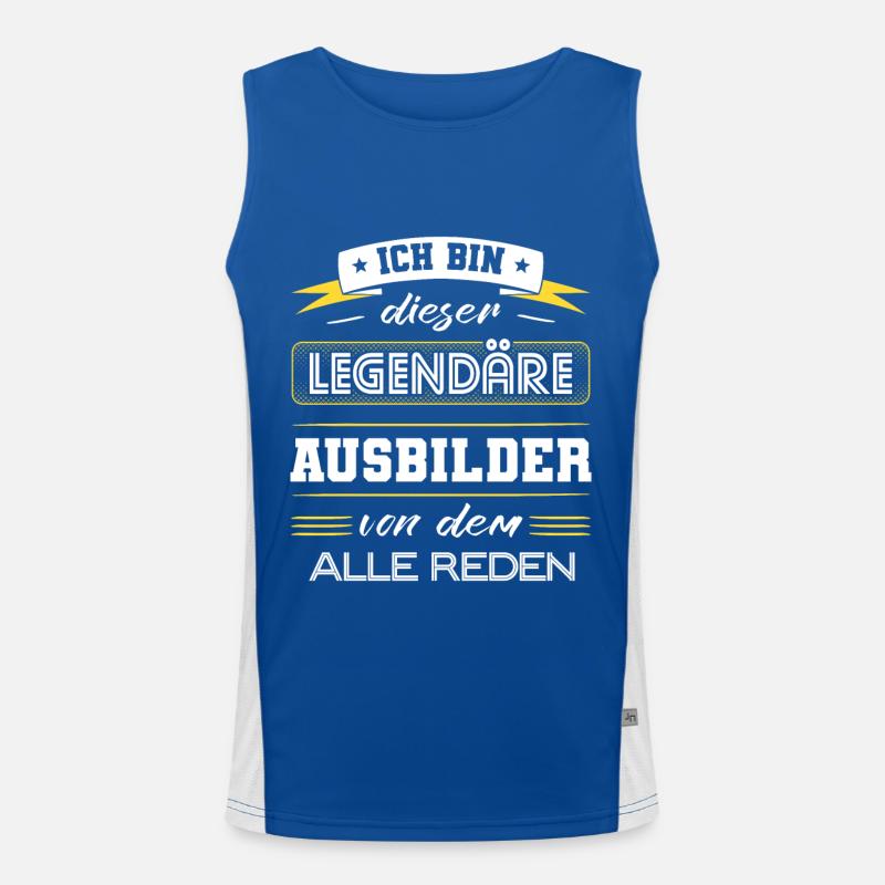 Ich Bin Dieser Legendäre Ausbilder Geschenk Funktionelles Kontrast-Tank Top für Männer 